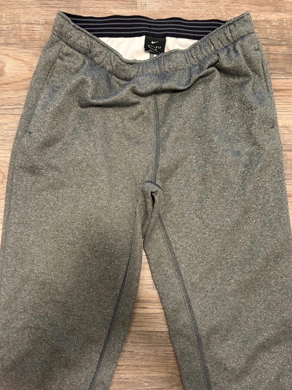 Nike Kids Gray Fleece-Lined Joggers